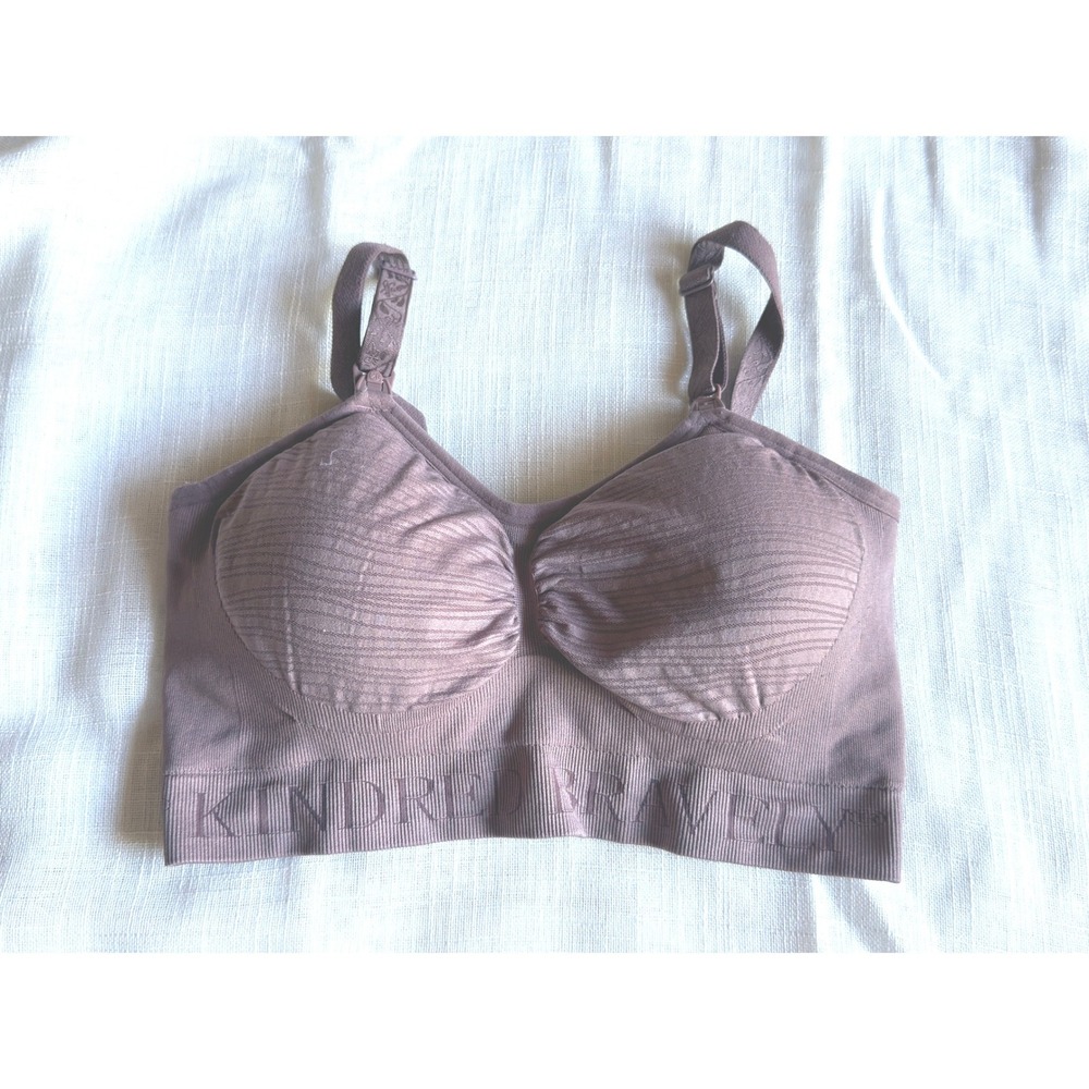 Kindred Bravely Sublime Hands-Free Pumping Nursing Bra Mauve Medium